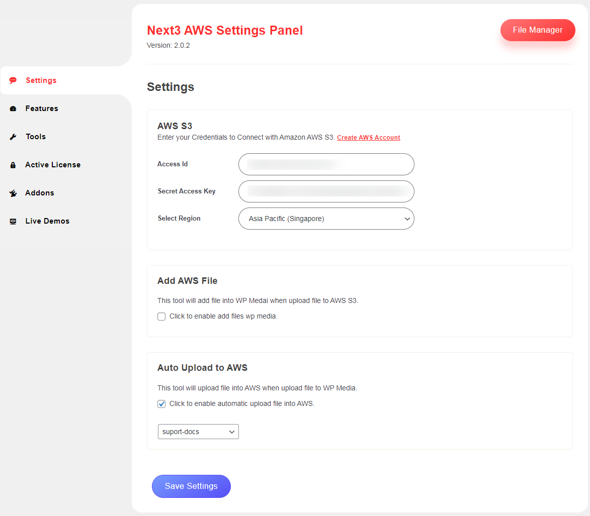 screenshot of Next3 Offload